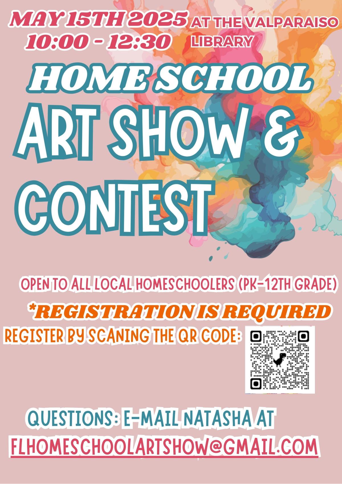 Home School Art Show Flyer
