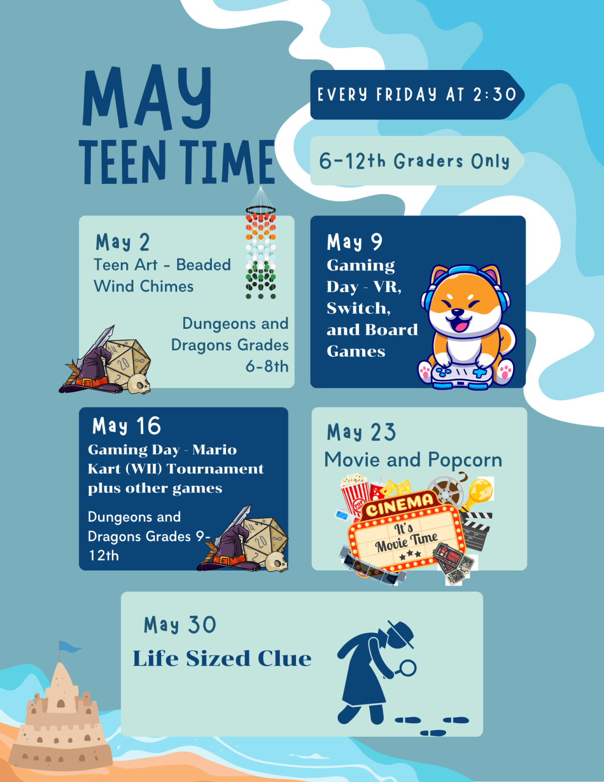 Teen May Schedule