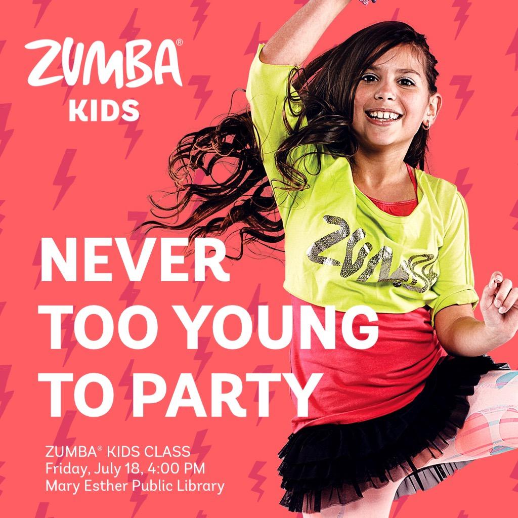 ZUMBA for KIDS Thursday july 18 2025 at 4pm