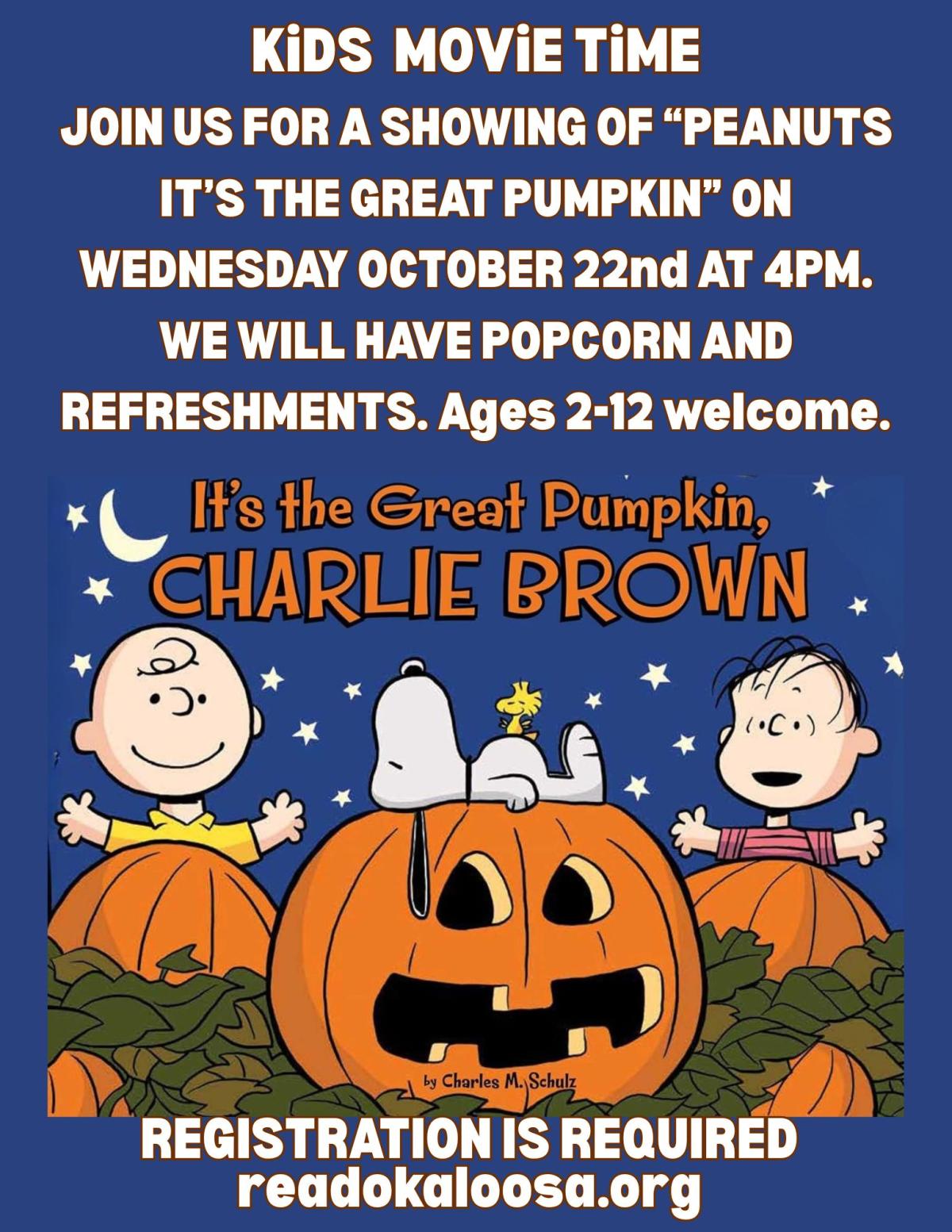 Kids Movie Time: The Great Pumpkin
