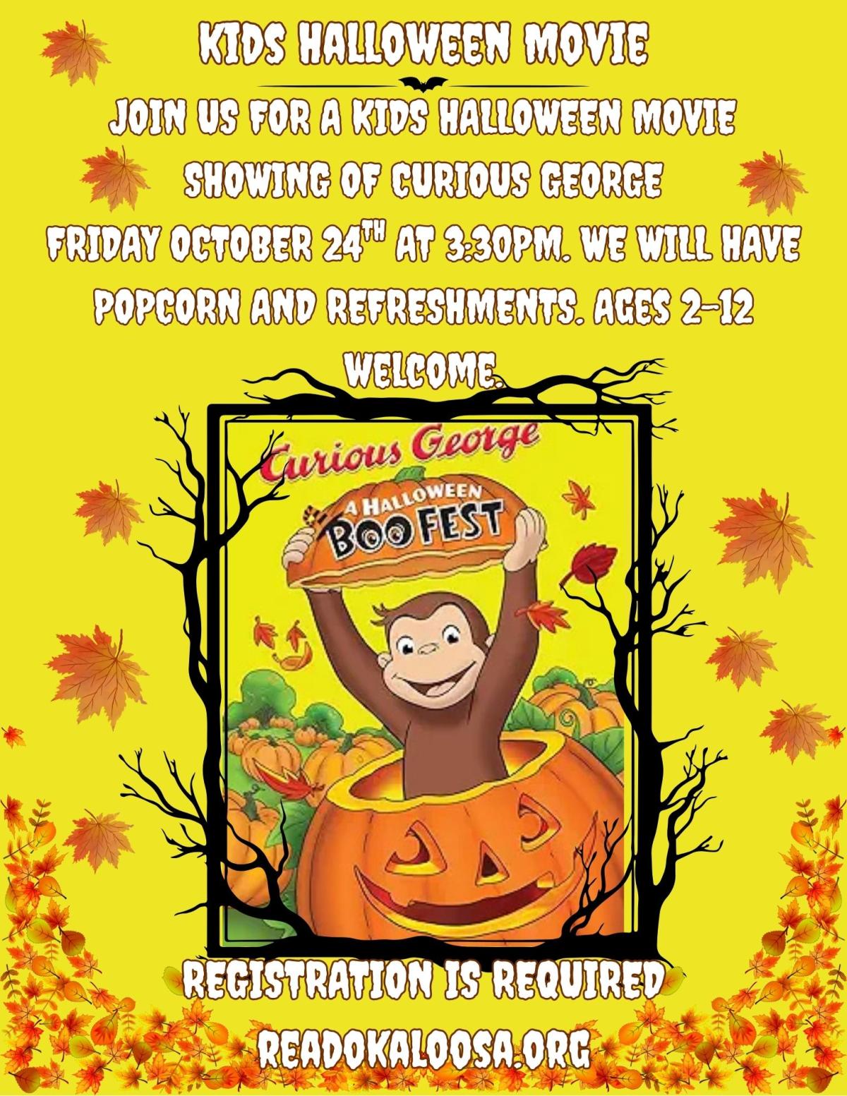Kids Halloween Movie Showing
