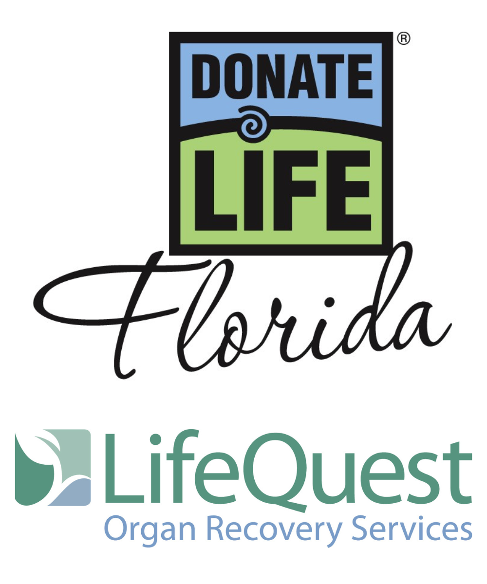 Donate Life Florida and LifeQuest Organ Recovery Services logos