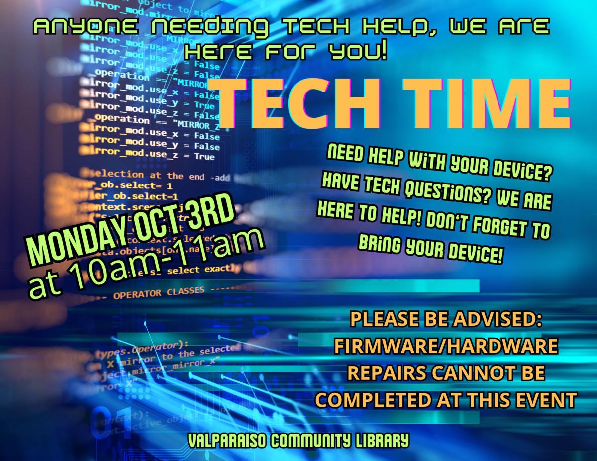 Tech Time flyer