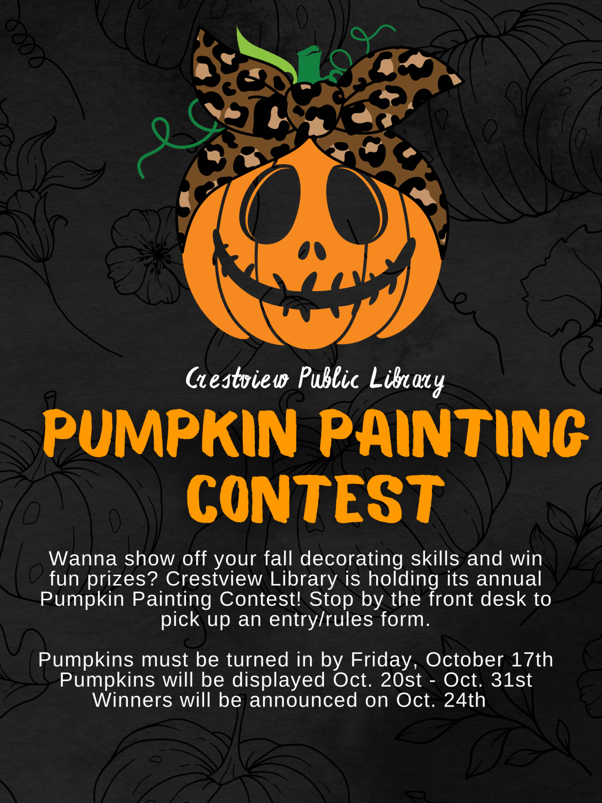 pumpkin painting contest
