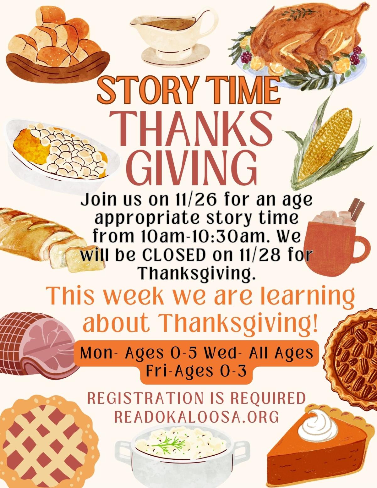 Story Time: Thanksgiving