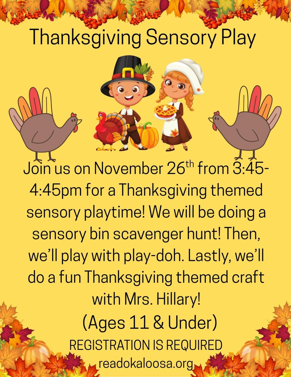 Thanksgiving Sensory Play