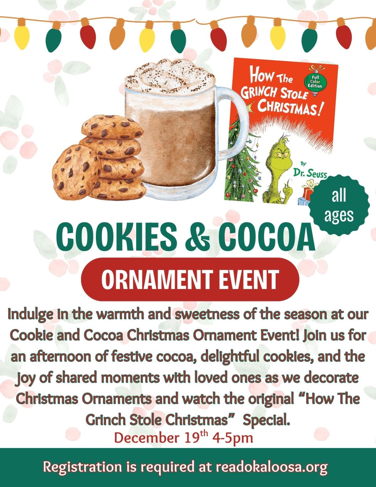 Cookies & Cocoa Ornament Event