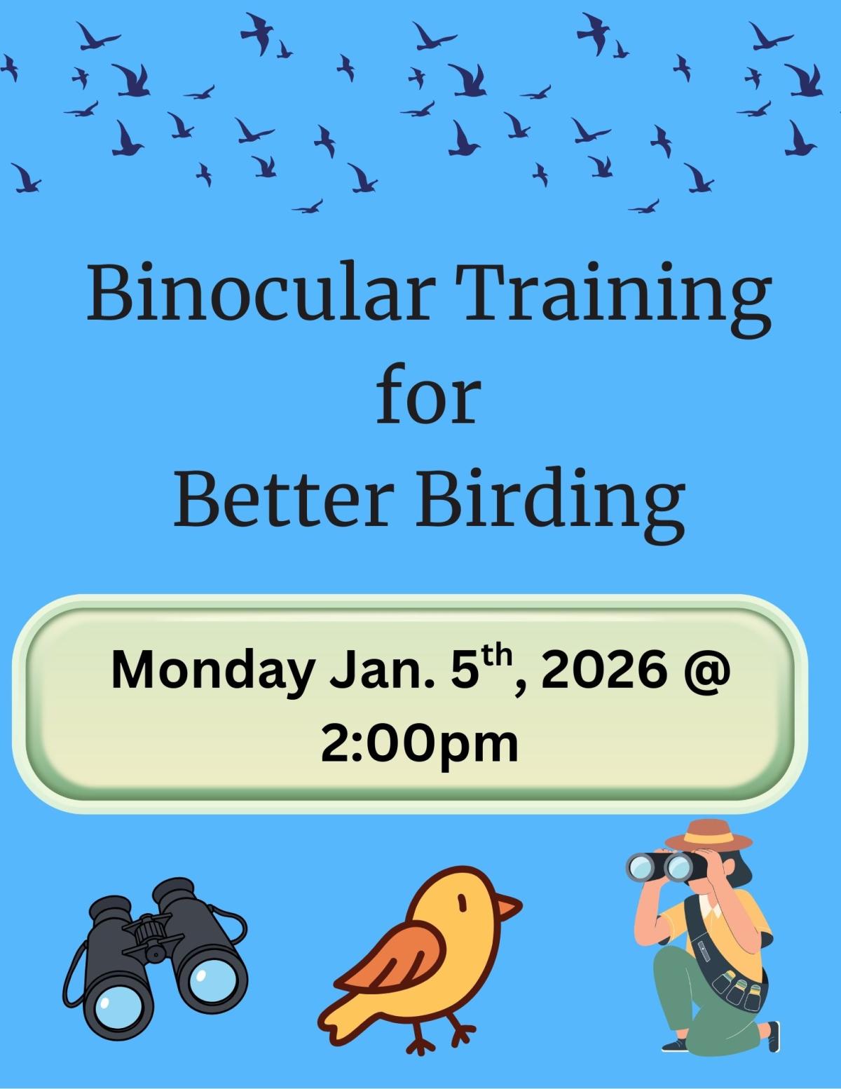 binoculars, bird, person kneeling looking thru binoculars
