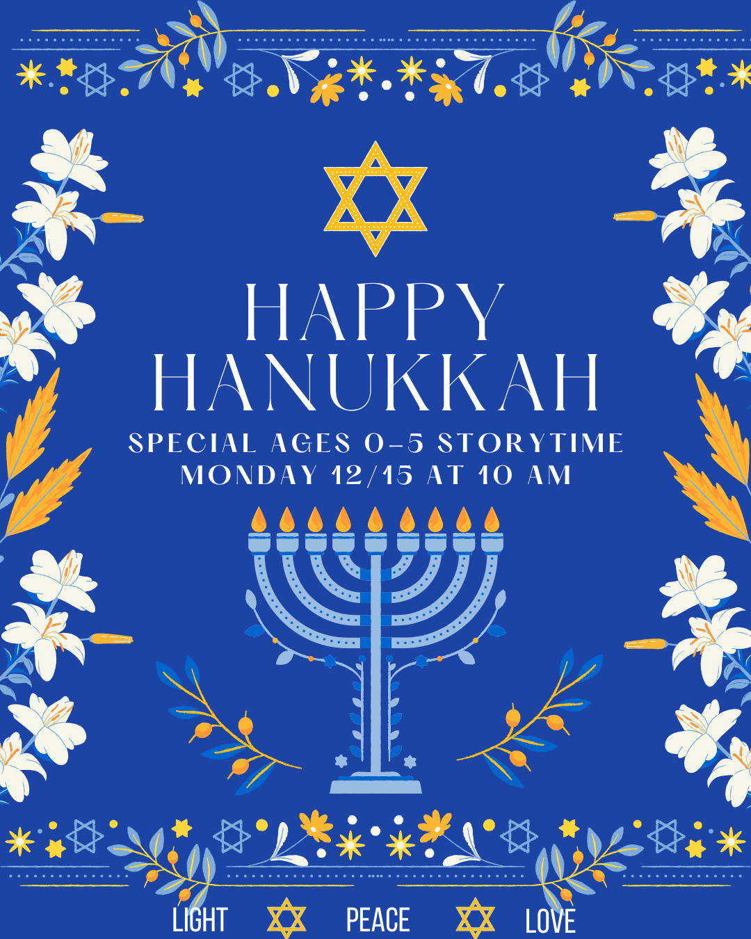 Hanukkah storytime